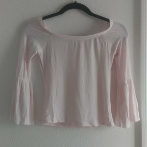 Forever 21 Pink Tube Top With Flared Sleeves